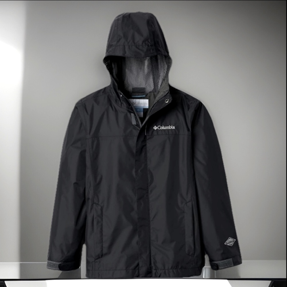 Columbia "Watertight" Omni-Tech Waterproof 360° Reflective Rain Jacket SzL 14/16